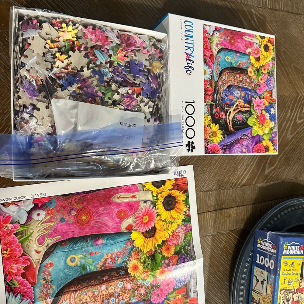 Colorful Country Life Puzzle by White Mountain